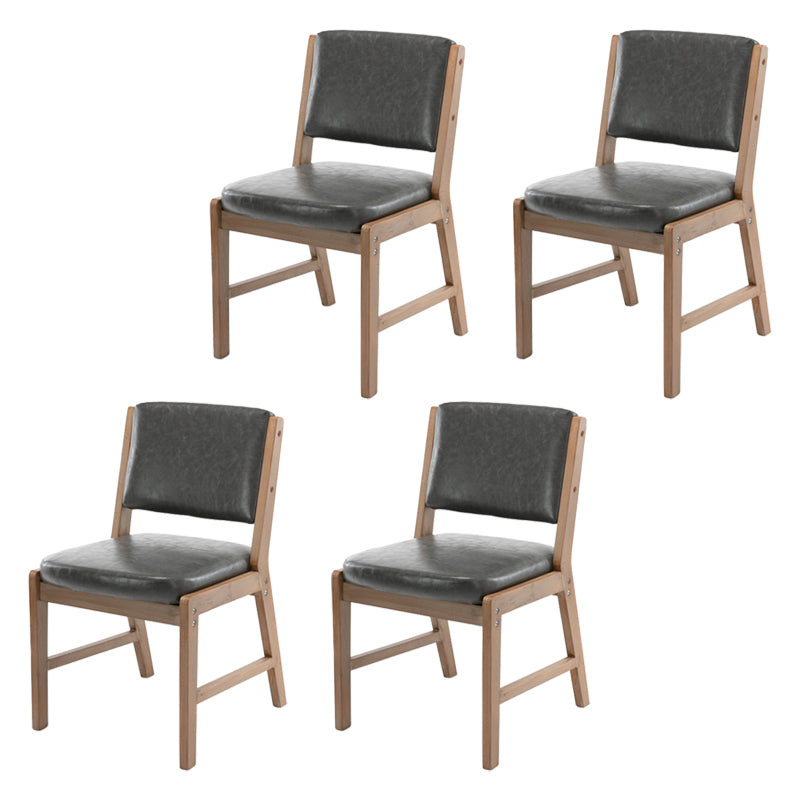 Nordic Style Upholstered Side Chairs Open Back Dining Side Chairs for Kitchen