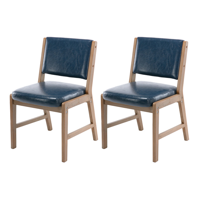 Nordic Style Upholstered Side Chairs Open Back Dining Side Chairs for Kitchen