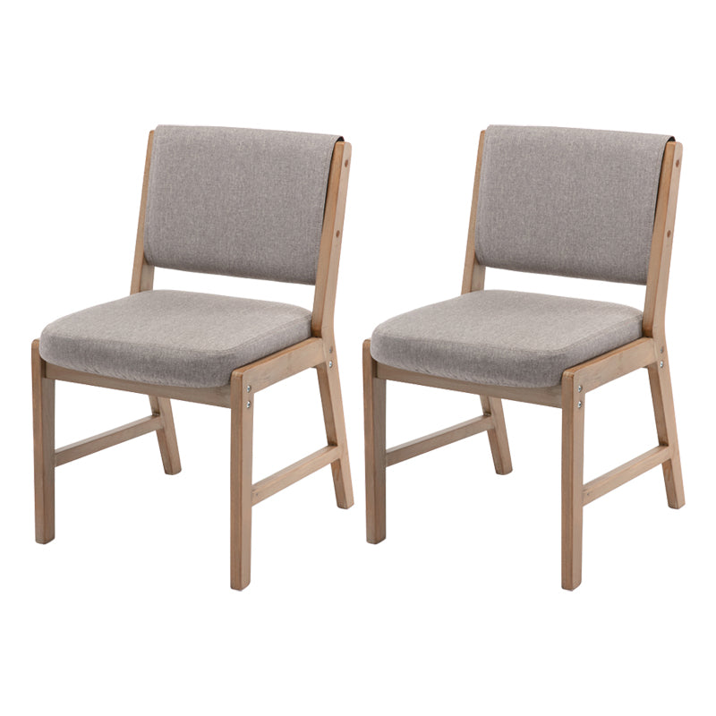 Nordic Style Upholstered Side Chairs Open Back Dining Side Chairs for Kitchen