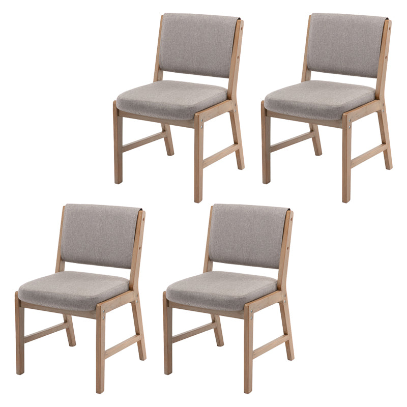 Nordic Style Upholstered Side Chairs Open Back Dining Side Chairs for Kitchen