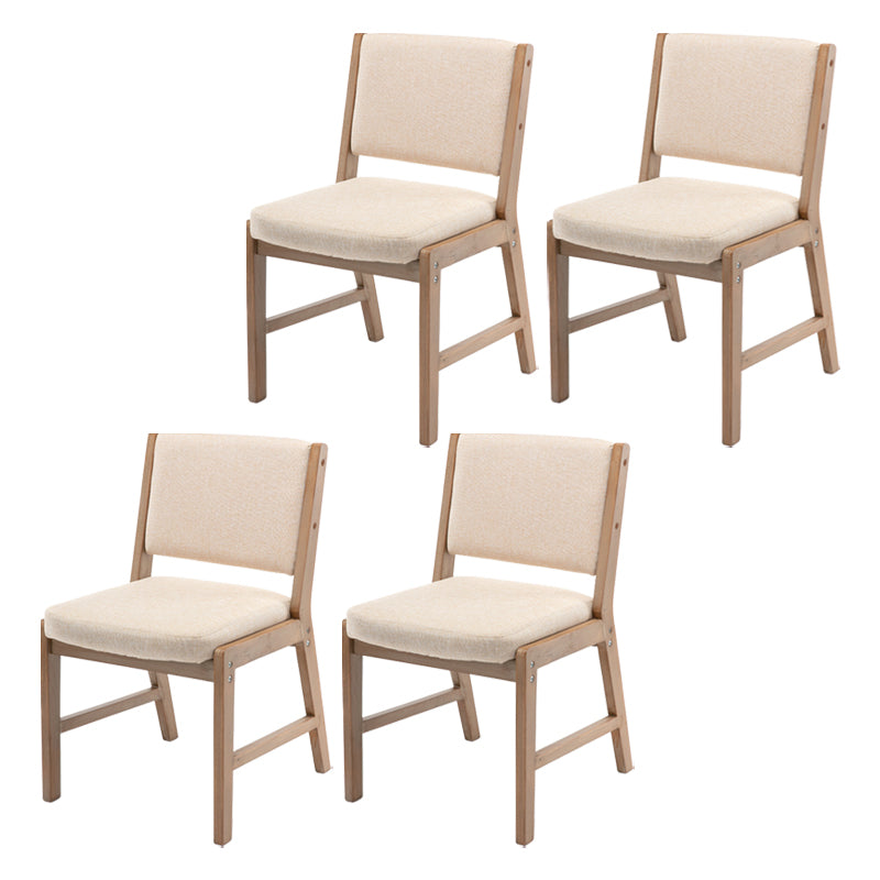 Nordic Style Upholstered Side Chairs Open Back Dining Side Chairs for Kitchen