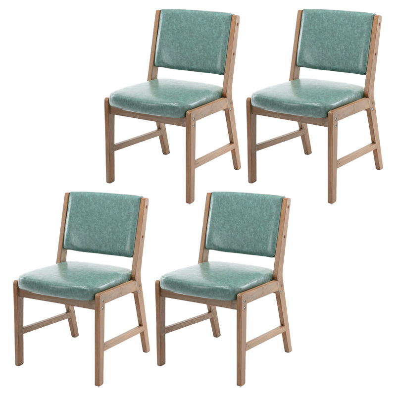 Nordic Style Upholstered Side Chairs Open Back Dining Side Chairs for Kitchen