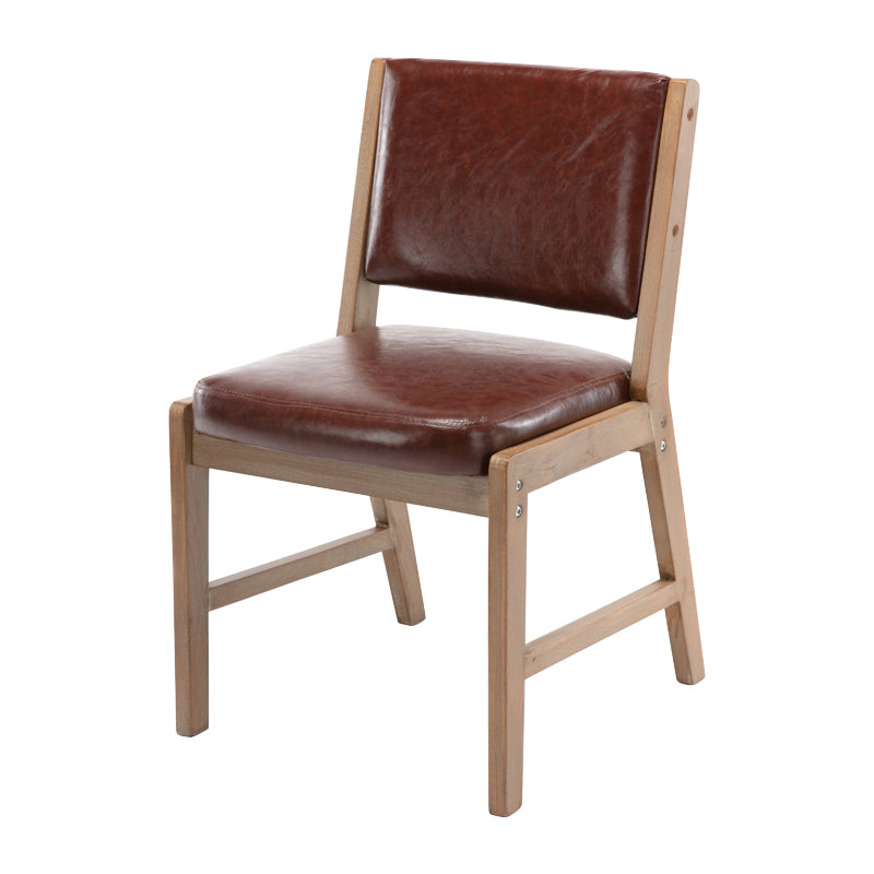 Nordic Style Upholstered Side Chairs Open Back Dining Side Chairs for Kitchen
