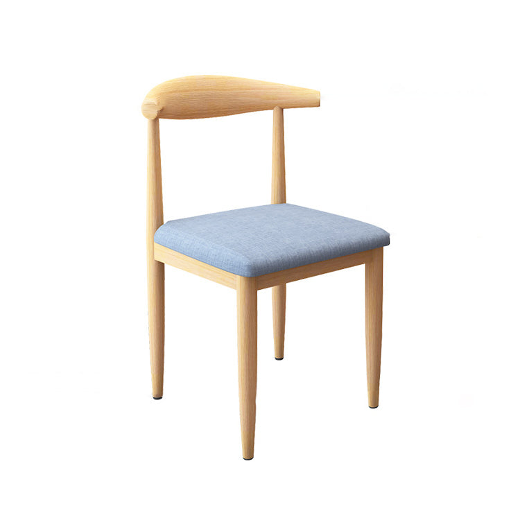 Scandinavian Style Metal Dining Chairs Dining Room Open Back Armless Dining Side Chair