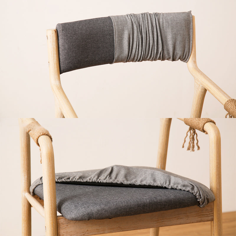 Ensemble de chaises en bois de style traditionnel, bras arrière ouvert, chaises de cuisine et de salle à manger