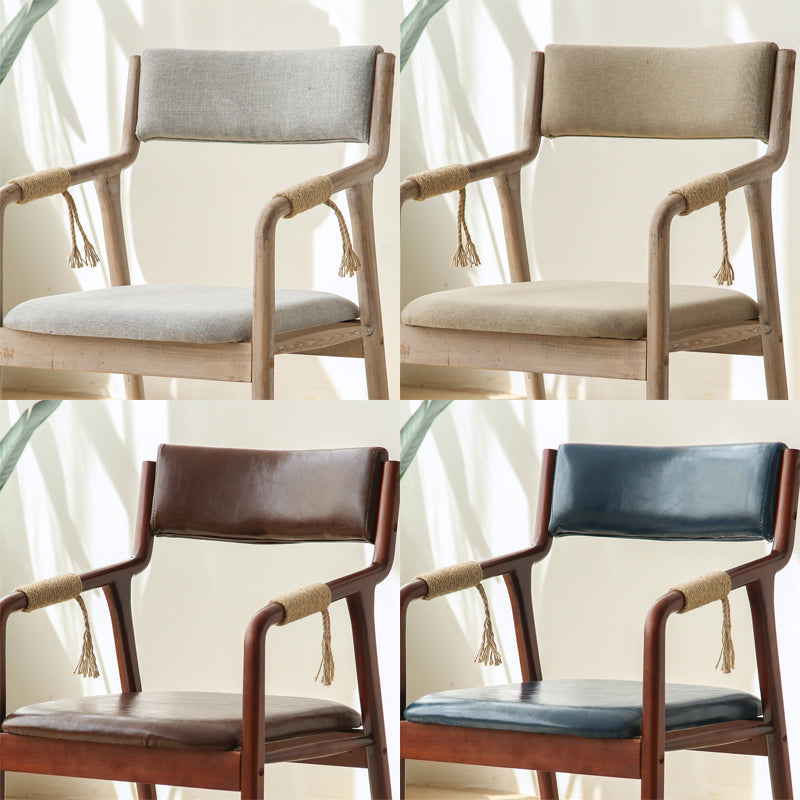 Ensemble de chaises en bois de style traditionnel, bras arrière ouvert, chaises de cuisine et de salle à manger