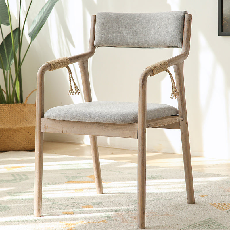 Ensemble de chaises en bois de style traditionnel, bras arrière ouvert, chaises de cuisine et de salle à manger