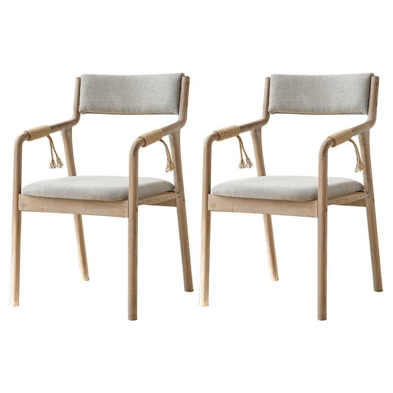 Ensemble de chaises en bois de style traditionnel, bras arrière ouvert, chaises de cuisine et de salle à manger