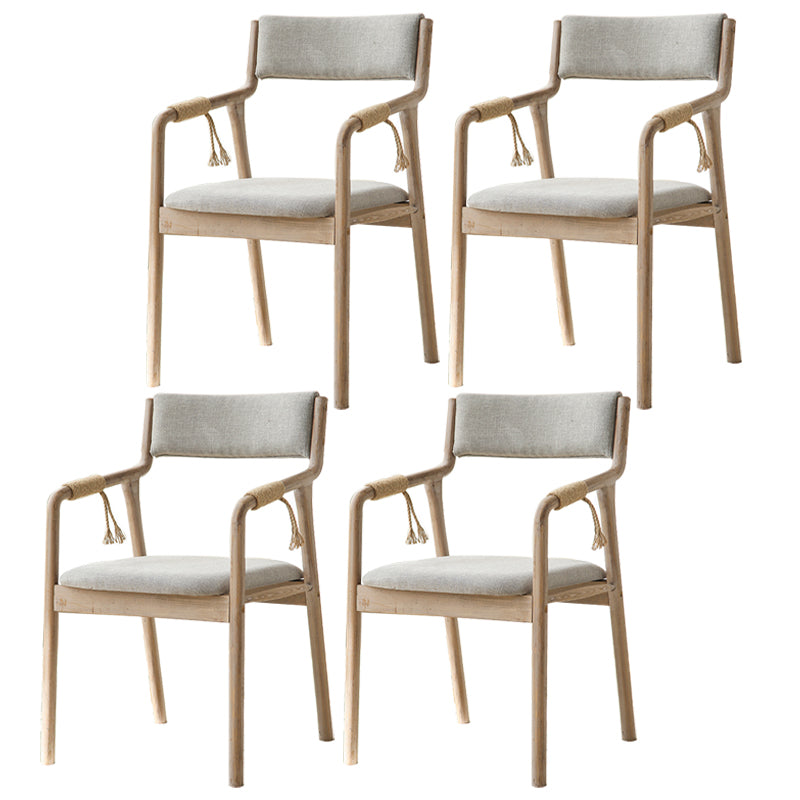 Ensemble de chaises en bois de style traditionnel, bras arrière ouvert, chaises de cuisine et de salle à manger