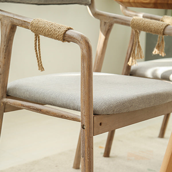Ensemble de chaises en bois de style traditionnel, bras arrière ouvert, chaises de cuisine et de salle à manger