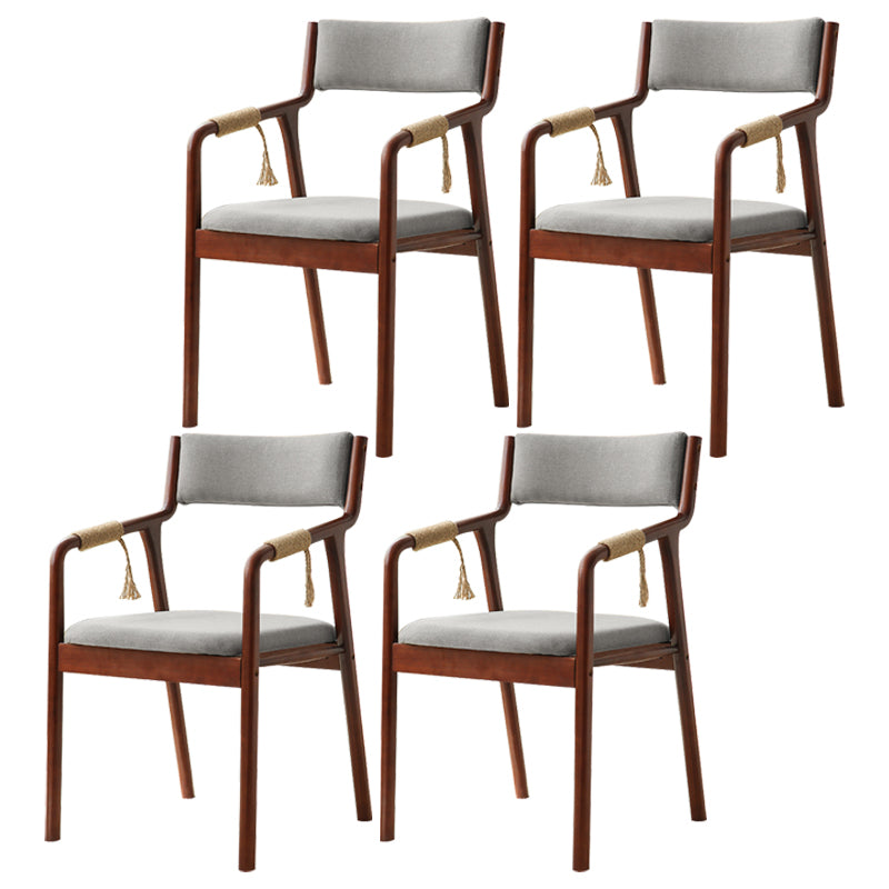Ensemble de chaises en bois de style traditionnel, bras arrière ouvert, chaises de cuisine et de salle à manger