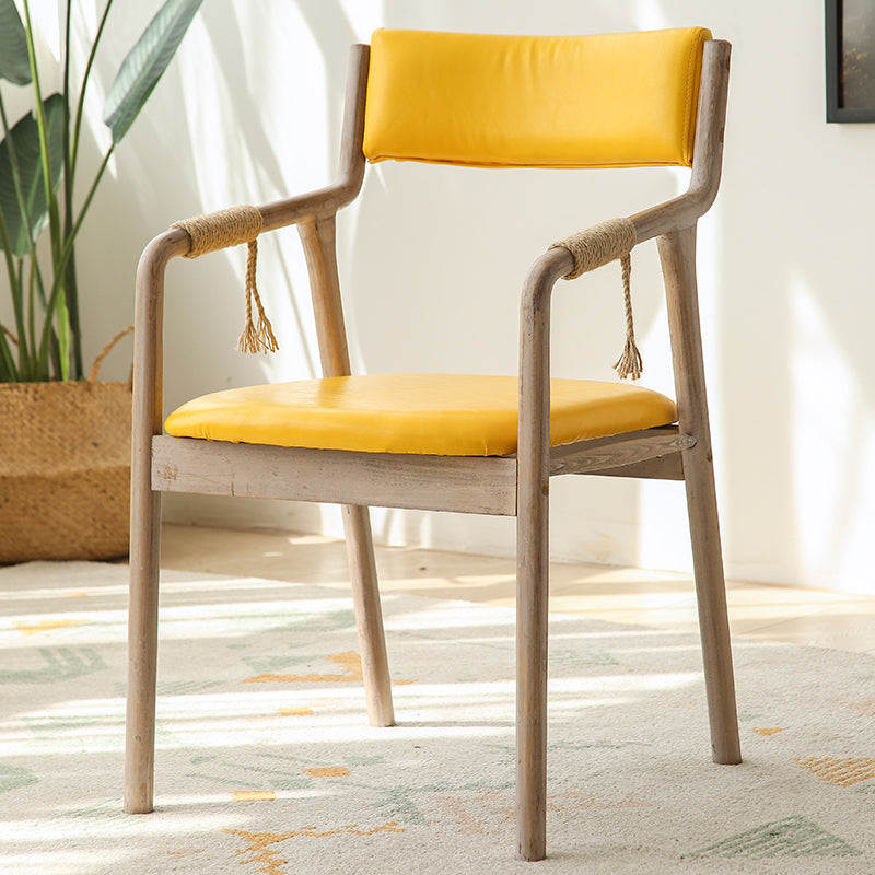 Ensemble de chaises en bois de style traditionnel, bras arrière ouvert, chaises de cuisine et de salle à manger