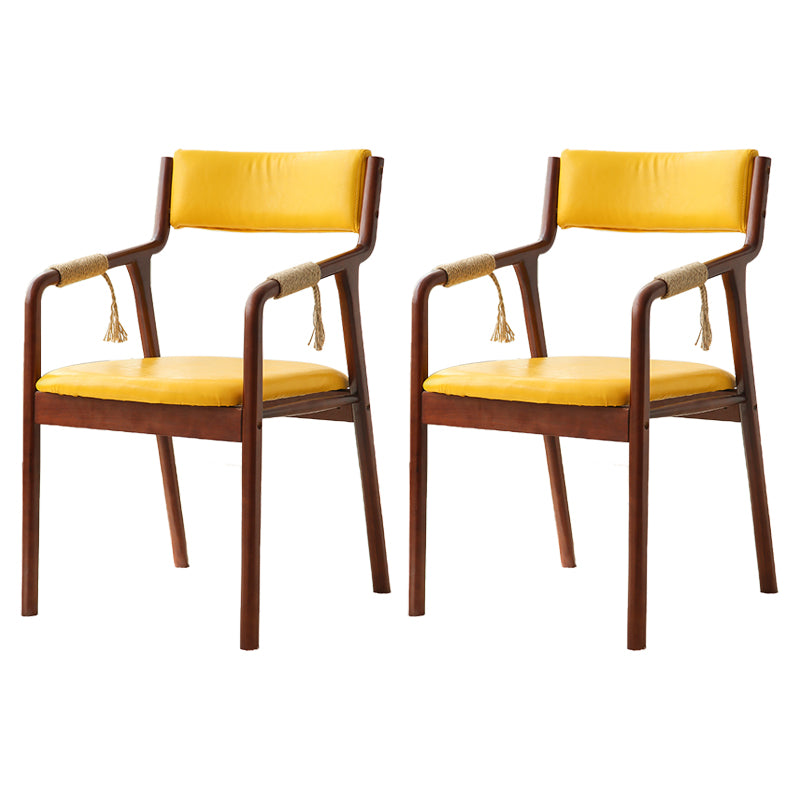 Ensemble de chaises en bois de style traditionnel, bras arrière ouvert, chaises de cuisine et de salle à manger