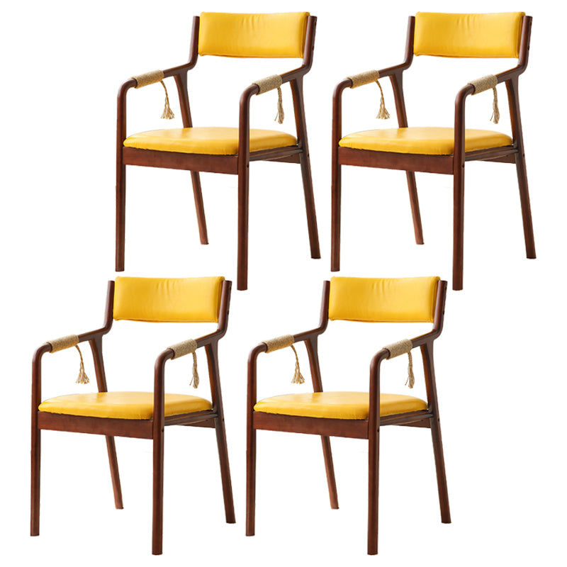 Ensemble de chaises en bois de style traditionnel, bras arrière ouvert, chaises de cuisine et de salle à manger