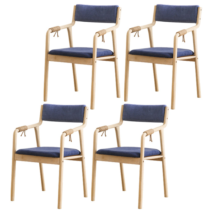 Ensemble de chaises en bois de style traditionnel, bras arrière ouvert, chaises de cuisine et de salle à manger
