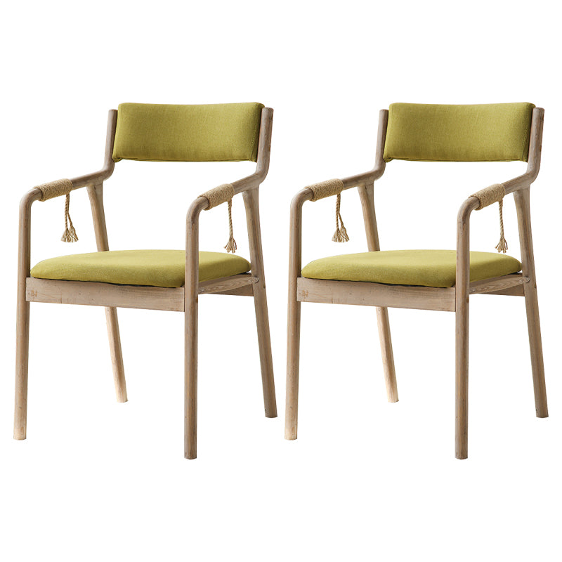 Ensemble de chaises en bois de style traditionnel, bras arrière ouvert, chaises de cuisine et de salle à manger