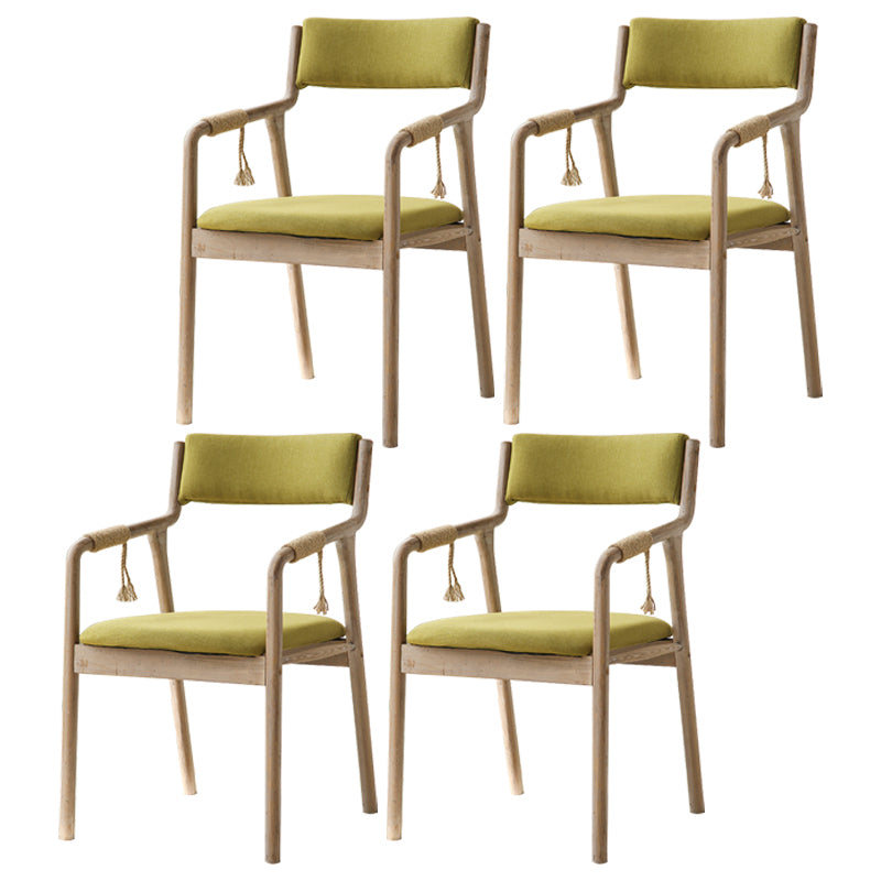Ensemble de chaises en bois de style traditionnel, bras arrière ouvert, chaises de cuisine et de salle à manger