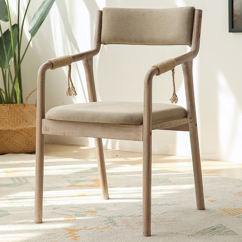 Ensemble de chaises en bois de style traditionnel, bras arrière ouvert, chaises de cuisine et de salle à manger