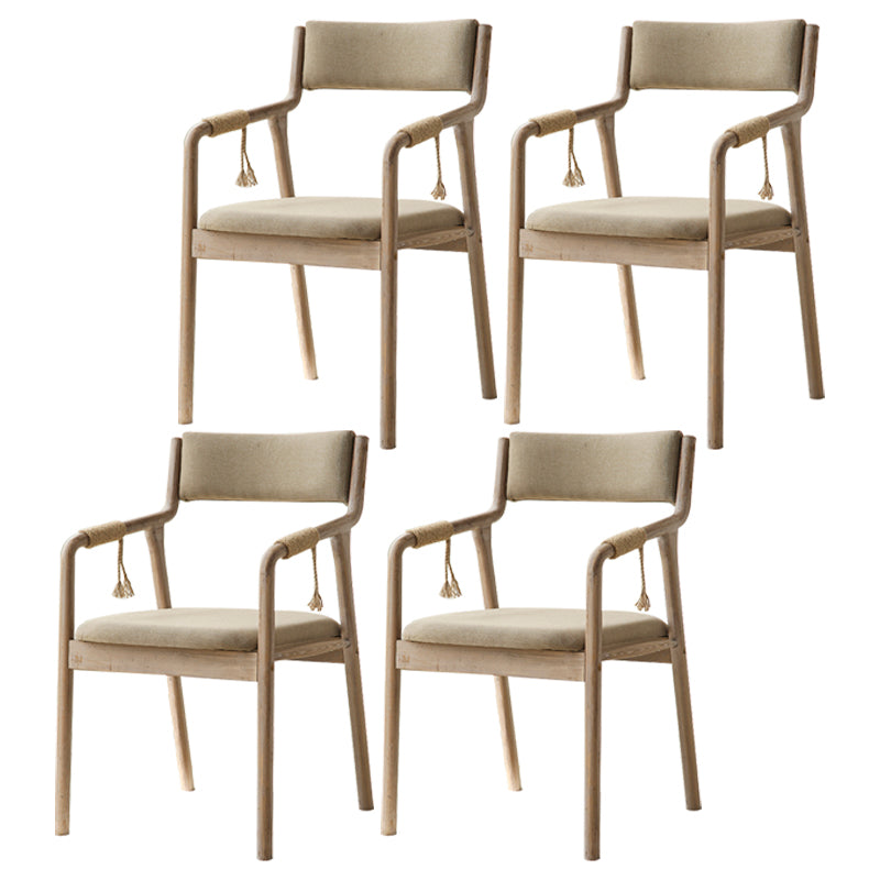 Ensemble de chaises en bois de style traditionnel, bras arrière ouvert, chaises de cuisine et de salle à manger