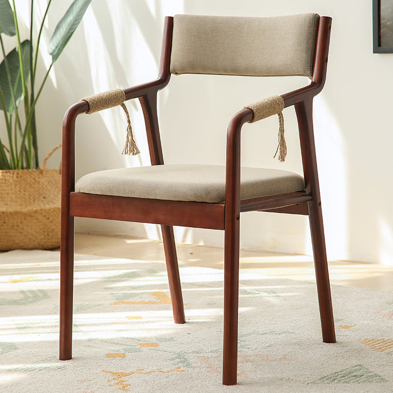 Ensemble de chaises en bois de style traditionnel, bras arrière ouvert, chaises de cuisine et de salle à manger