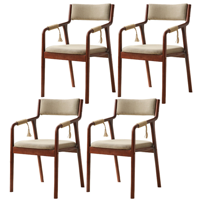Ensemble de chaises en bois de style traditionnel, bras arrière ouvert, chaises de cuisine et de salle à manger