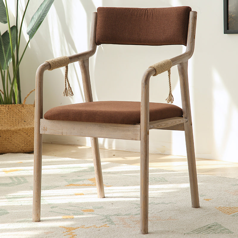 Ensemble de chaises en bois de style traditionnel, bras arrière ouvert, chaises de cuisine et de salle à manger
