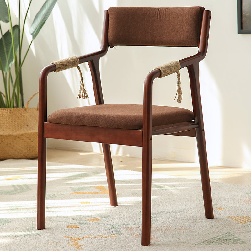 Ensemble de chaises en bois de style traditionnel, bras arrière ouvert, chaises de cuisine et de salle à manger
