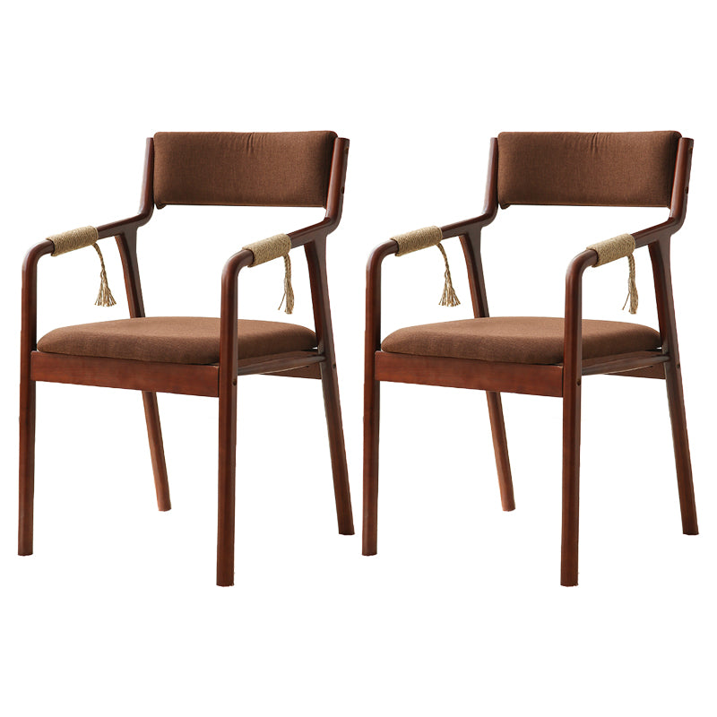 Ensemble de chaises en bois de style traditionnel, bras arrière ouvert, chaises de cuisine et de salle à manger