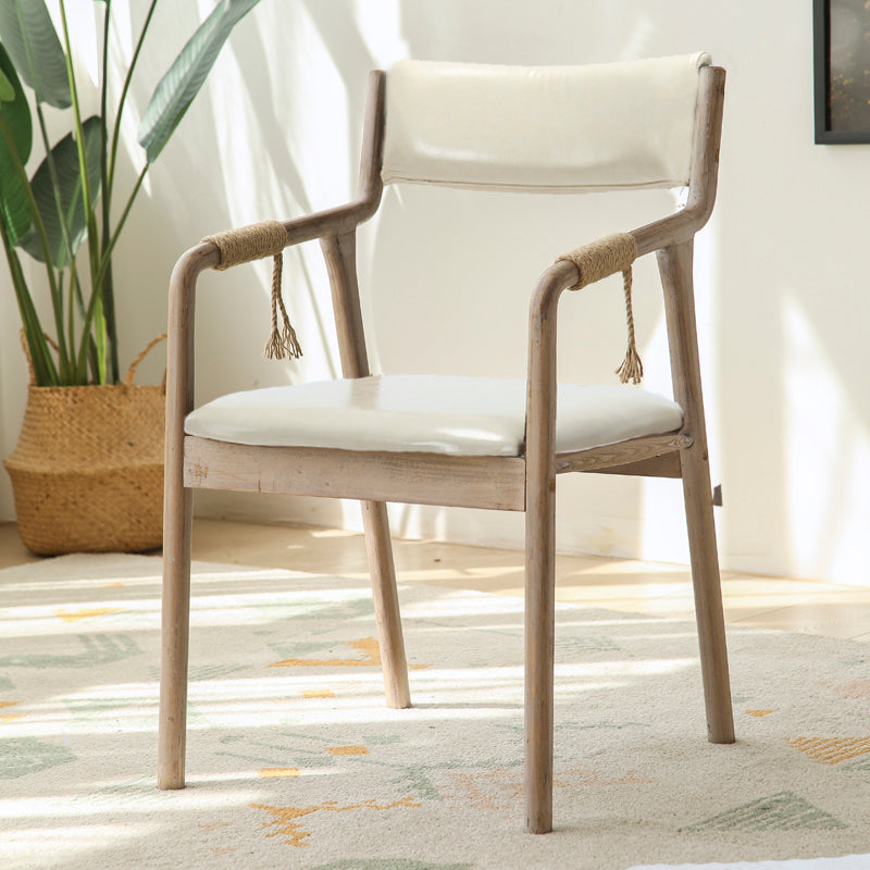 Ensemble de chaises en bois de style traditionnel, bras arrière ouvert, chaises de cuisine et de salle à manger