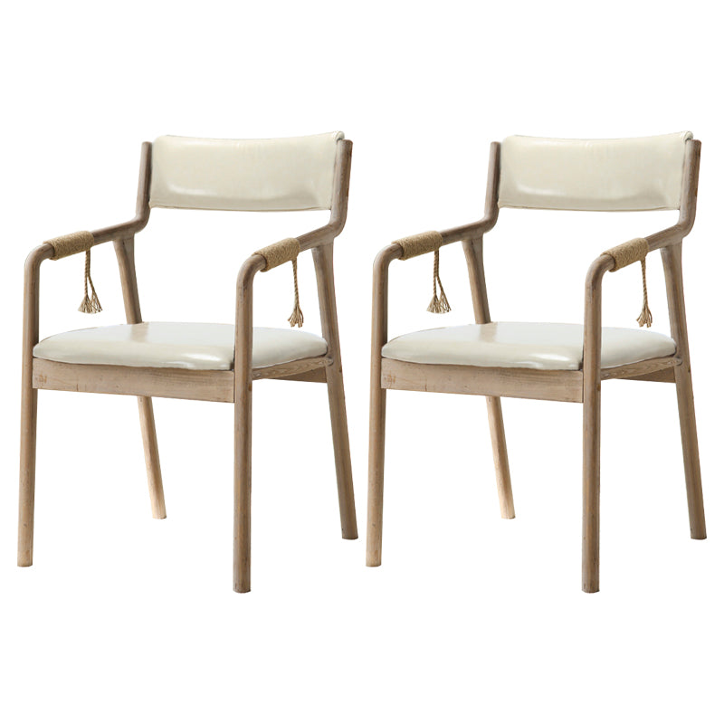 Ensemble de chaises en bois de style traditionnel, bras arrière ouvert, chaises de cuisine et de salle à manger