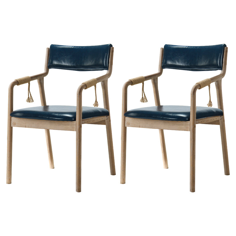 Ensemble de chaises en bois de style traditionnel, bras arrière ouvert, chaises de cuisine et de salle à manger