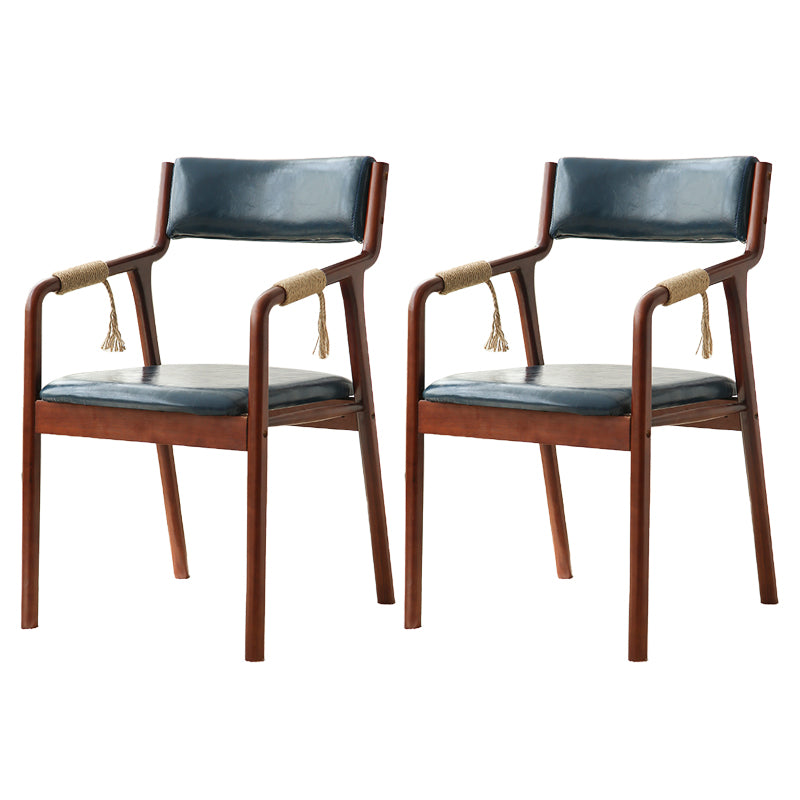 Ensemble de chaises en bois de style traditionnel, bras arrière ouvert, chaises de cuisine et de salle à manger