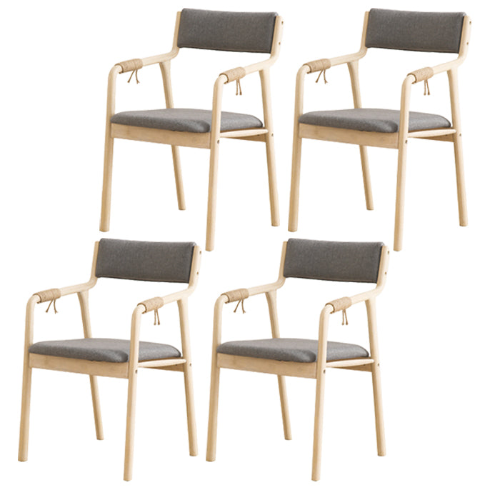 Ensemble de chaises en bois de style traditionnel, bras arrière ouvert, chaises de cuisine et de salle à manger