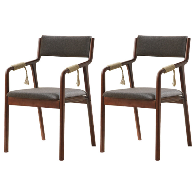 Ensemble de chaises en bois de style traditionnel, bras arrière ouvert, chaises de cuisine et de salle à manger