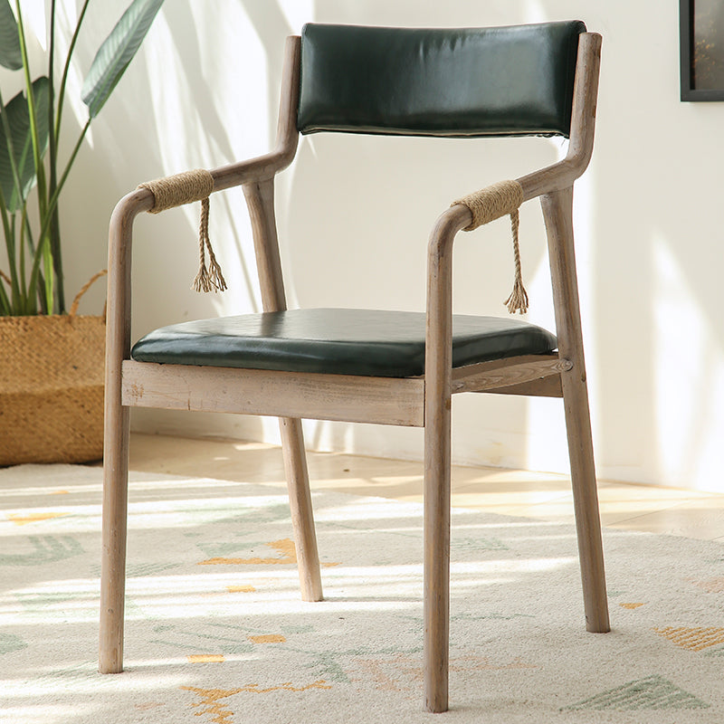 Ensemble de chaises en bois de style traditionnel, bras arrière ouvert, chaises de cuisine et de salle à manger