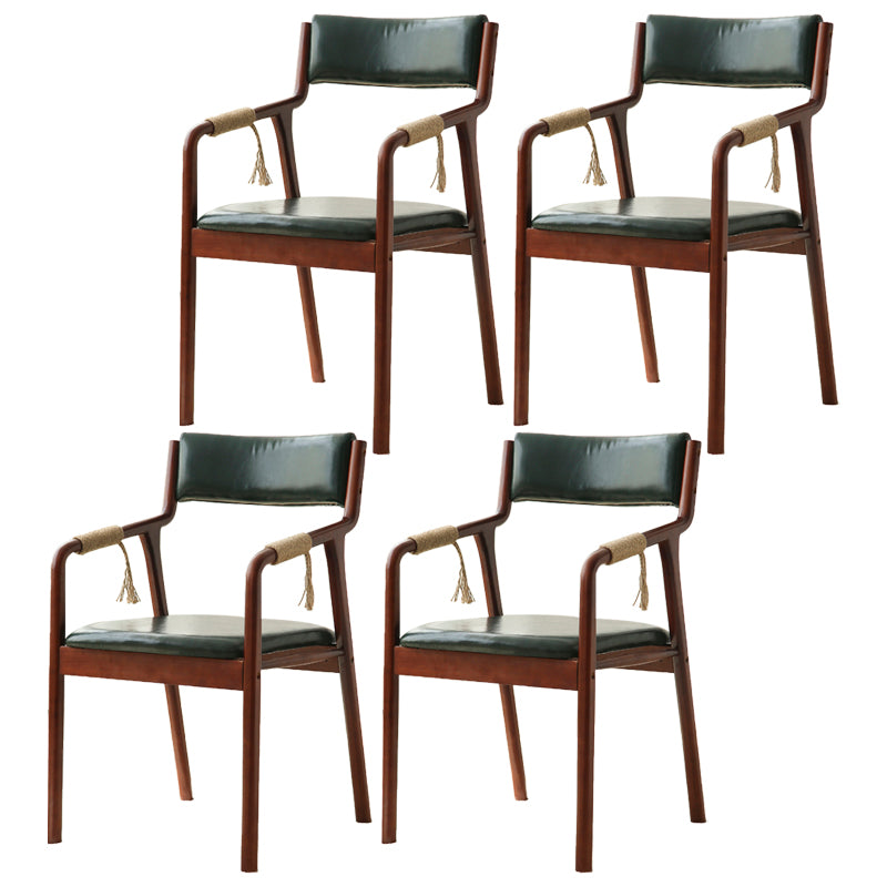 Ensemble de chaises en bois de style traditionnel, bras arrière ouvert, chaises de cuisine et de salle à manger