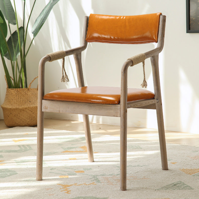 Ensemble de chaises en bois de style traditionnel, bras arrière ouvert, chaises de cuisine et de salle à manger