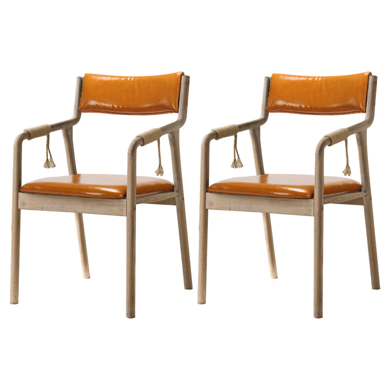 Ensemble de chaises en bois de style traditionnel, bras arrière ouvert, chaises de cuisine et de salle à manger