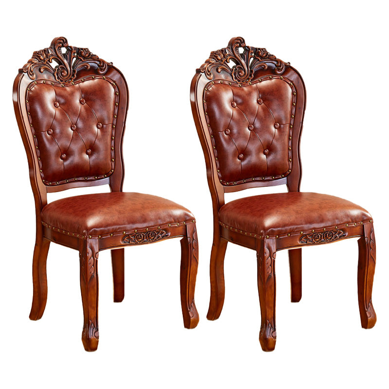 Upholstered European Style Restaurant Side Chair Open White Dining Chair