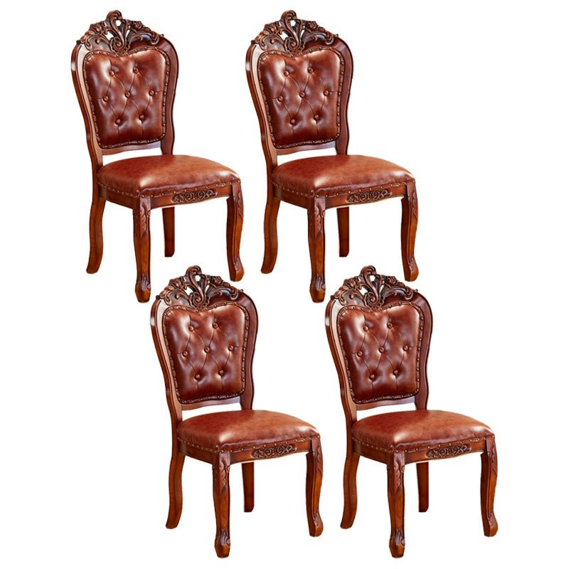 Upholstered European Style Restaurant Side Chair Open White Dining Chair