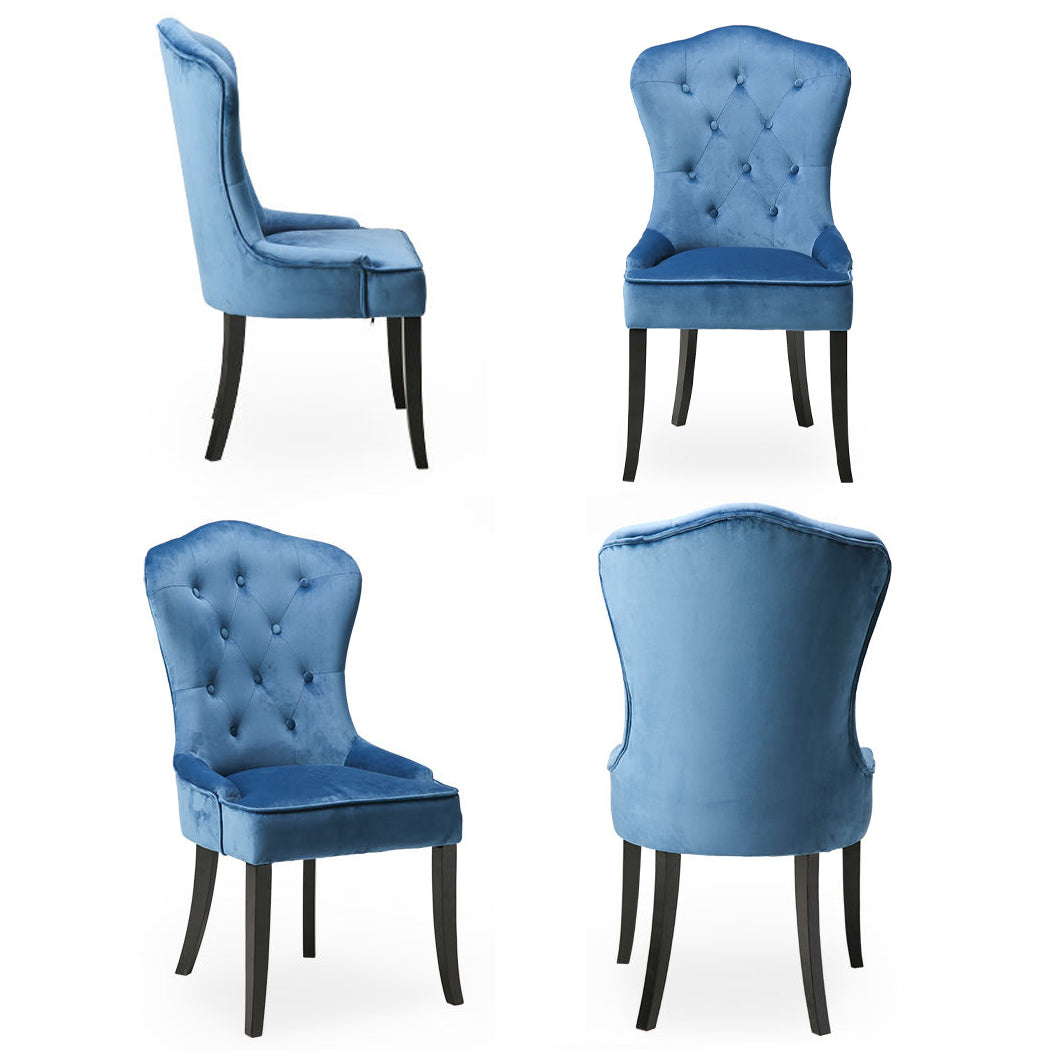 Nordic Style Solid Wood Dining Room Chair Upholstered Armless Chair for Home Use