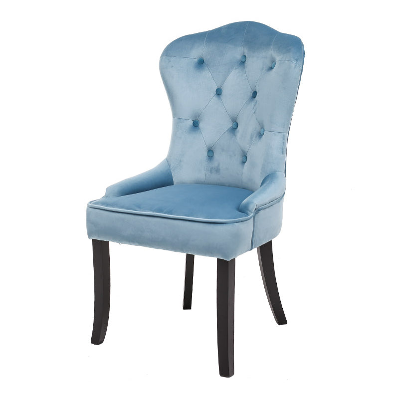 Nordic Style Solid Wood Dining Room Chair Upholstered Armless Chair for Home Use