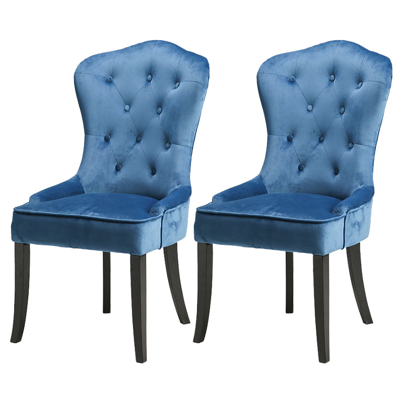 Nordic Style Solid Wood Dining Room Chair Upholstered Armless Chair for Home Use