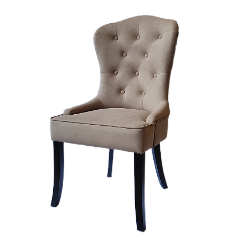 Nordic Style Solid Wood Dining Room Chair Upholstered Armless Chair for Home Use