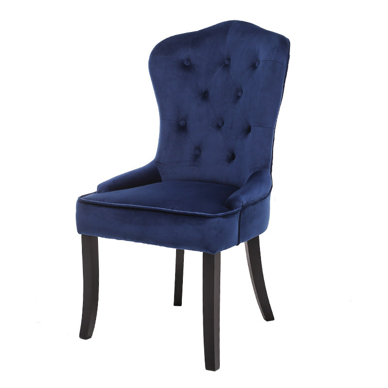 Nordic Style Solid Wood Dining Room Chair Upholstered Armless Chair for Home Use