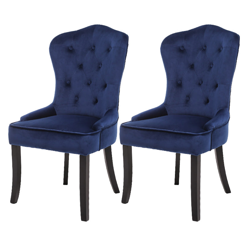 Nordic Style Solid Wood Dining Room Chair Upholstered Armless Chair for Home Use