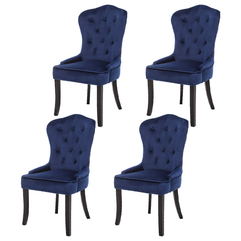 Nordic Style Solid Wood Dining Room Chair Upholstered Armless Chair for Home Use