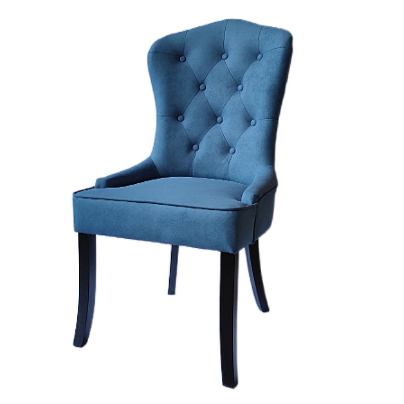 Nordic Style Solid Wood Dining Room Chair Upholstered Armless Chair for Home Use
