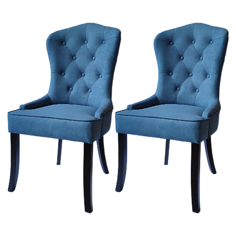 Nordic Style Solid Wood Dining Room Chair Upholstered Armless Chair for Home Use