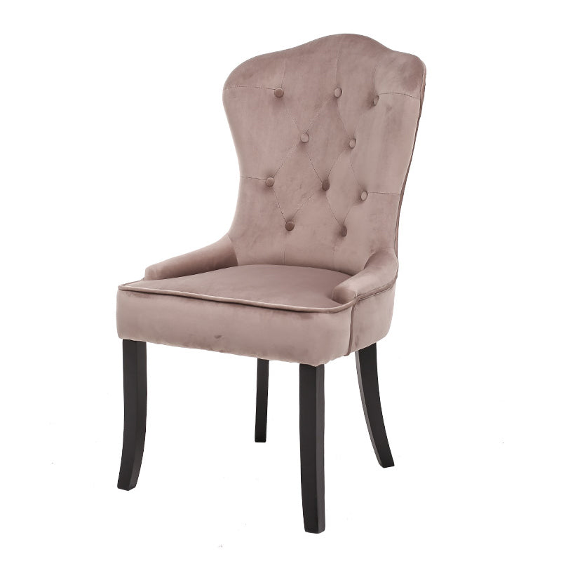 Nordic Style Solid Wood Dining Room Chair Upholstered Armless Chair for Home Use